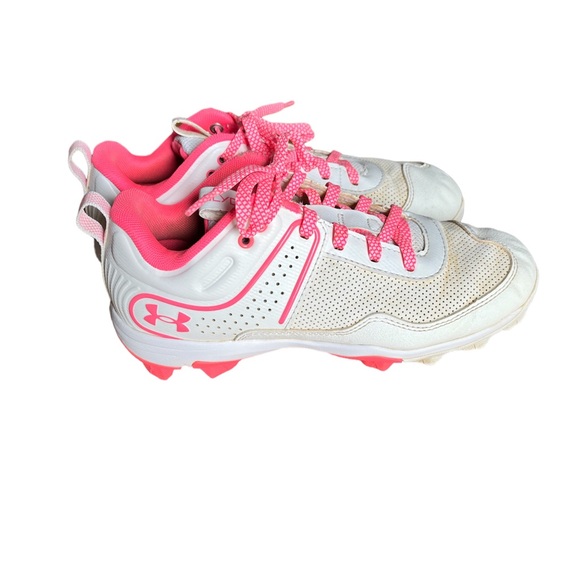 Under Armour Softball Baseball Cleats Kids Size 4 youth - Picture 5 of 9